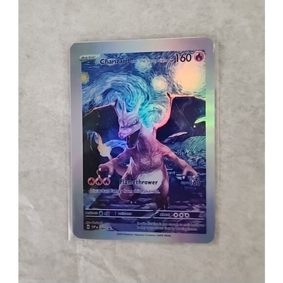 Custom Pokemon Holo Foil Artwork Lot Starry Night, Mona Pika, Mewtwo Portrait NM - Picture 7 of 8